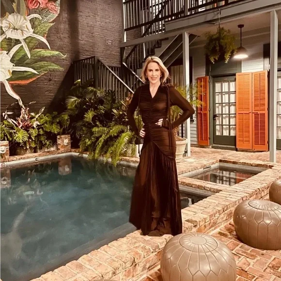 $1,690 Proenza Schouler Cinched Cutout Maxi Dress - Picture 7 of 8